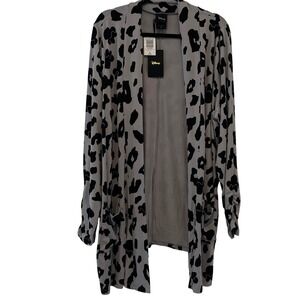 Disney x Torrid Minnie Mouse Super Soft Ruched Open Cardigan Size 3 22/24 Pocket